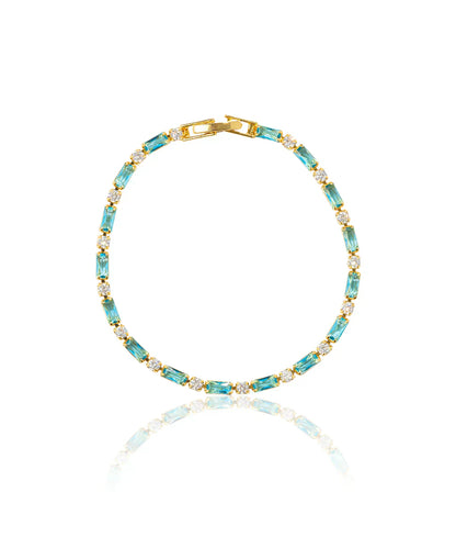 Natürlich Türkis Stein Armband | Gold