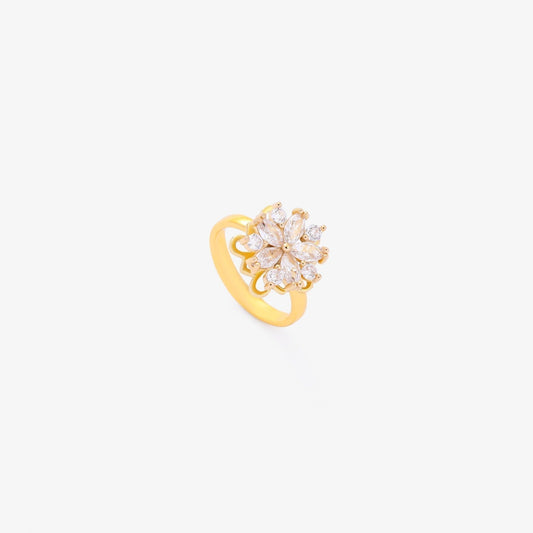 Flora Akzent Dreh Ring | Gold